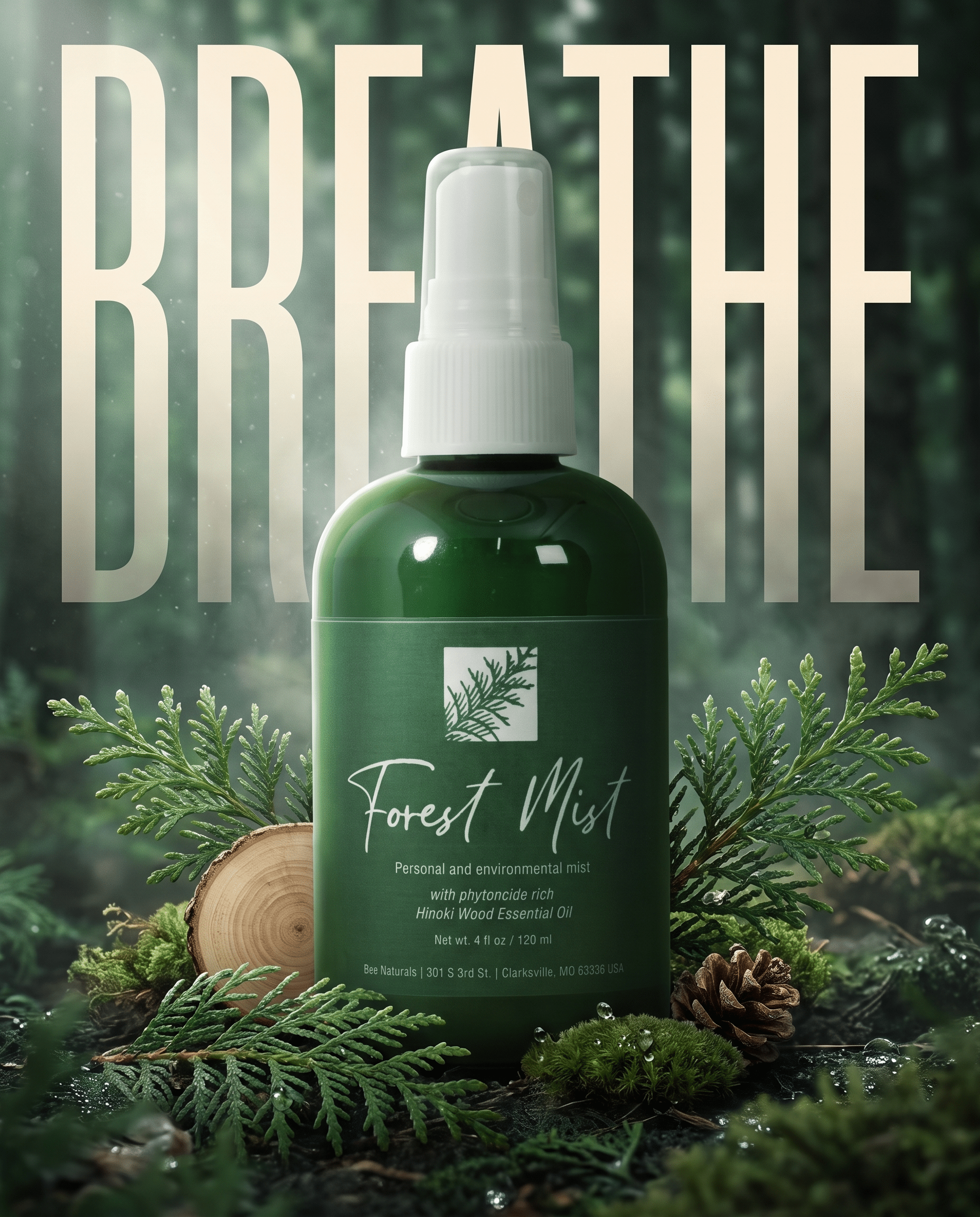 Forest Mist – Therapeutic Aromatherapy Spray