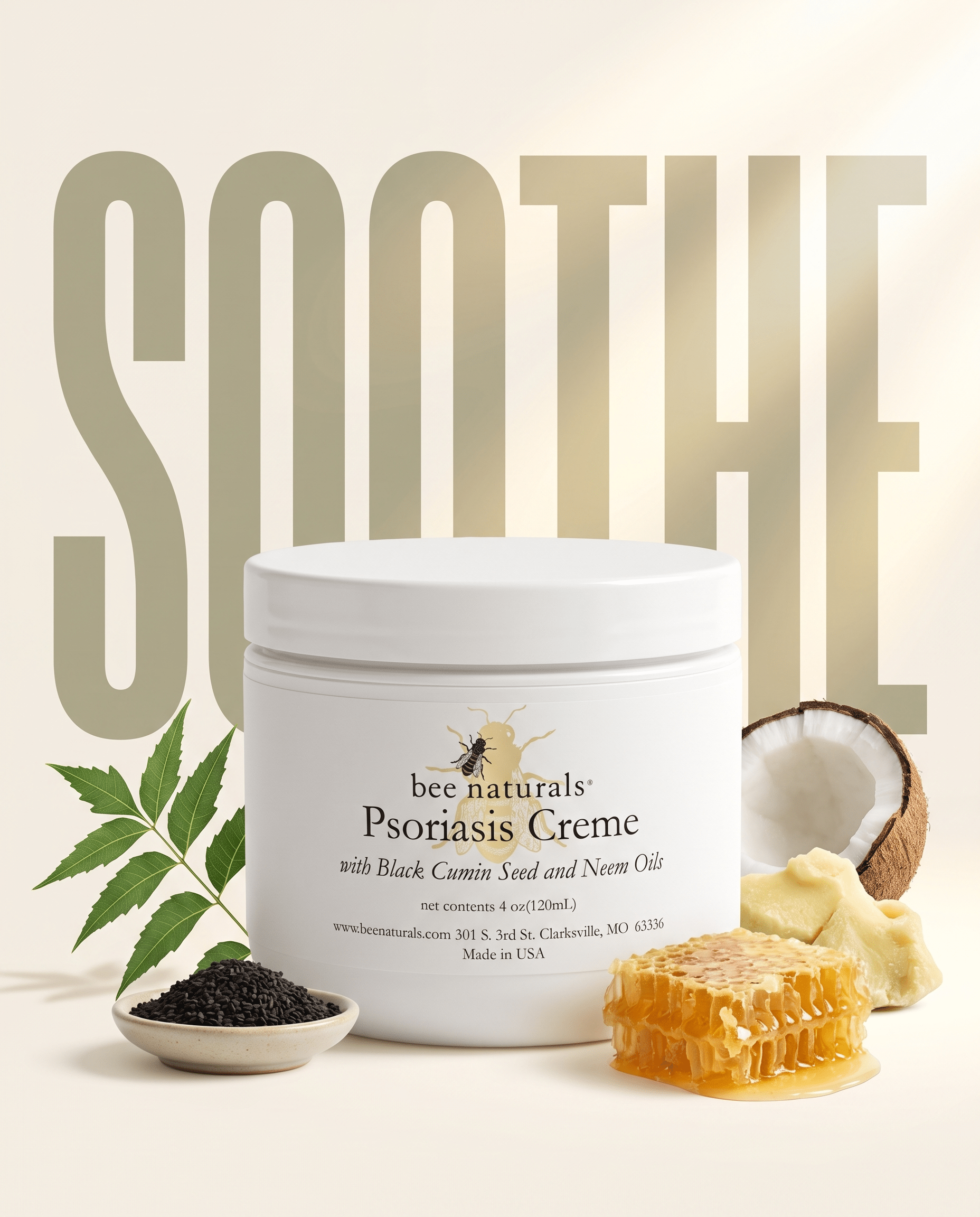Psoriasis Crème with Black Cumin Seed and Neem Oil