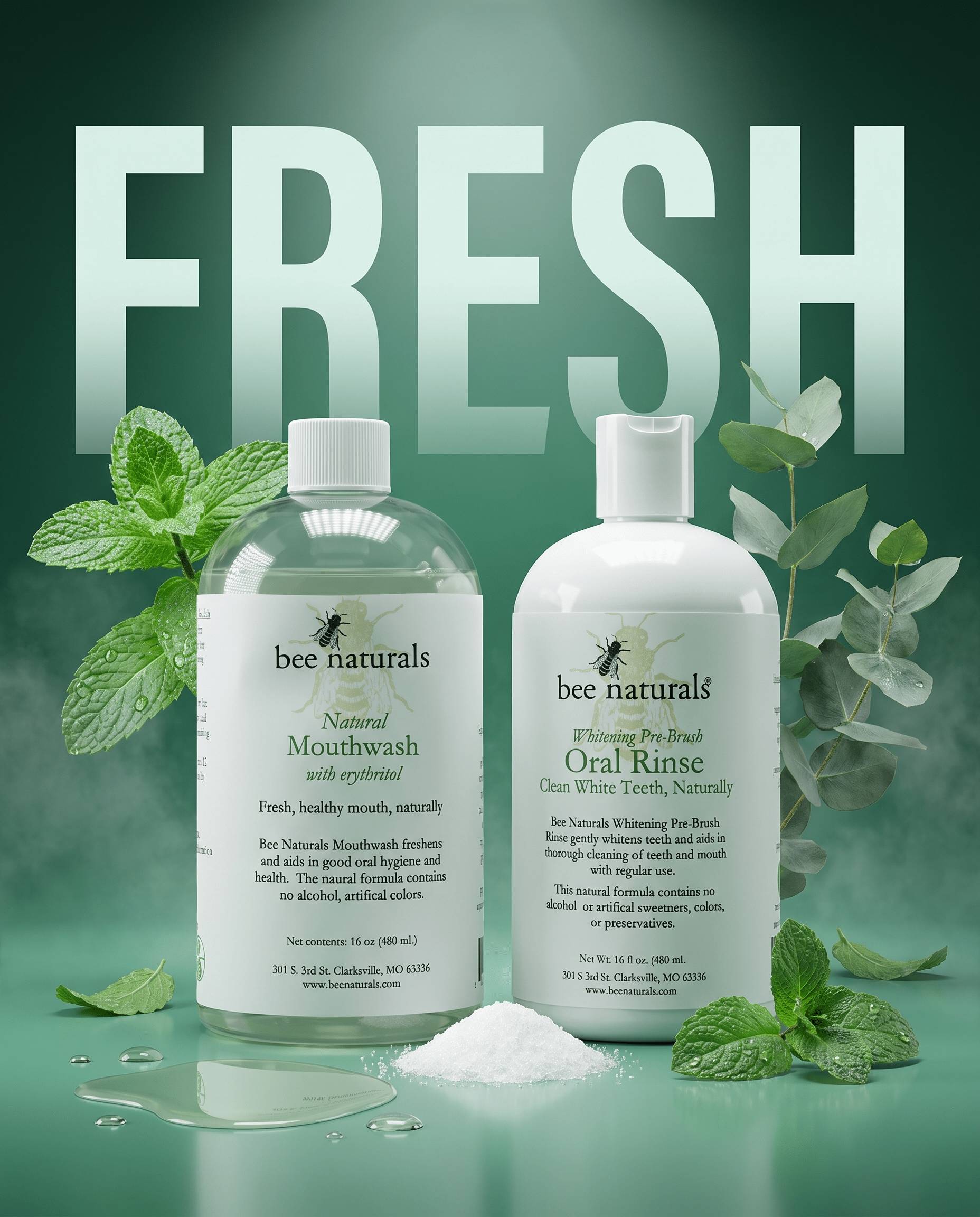 Oral Care Pre-Brush & Mouthwash Set