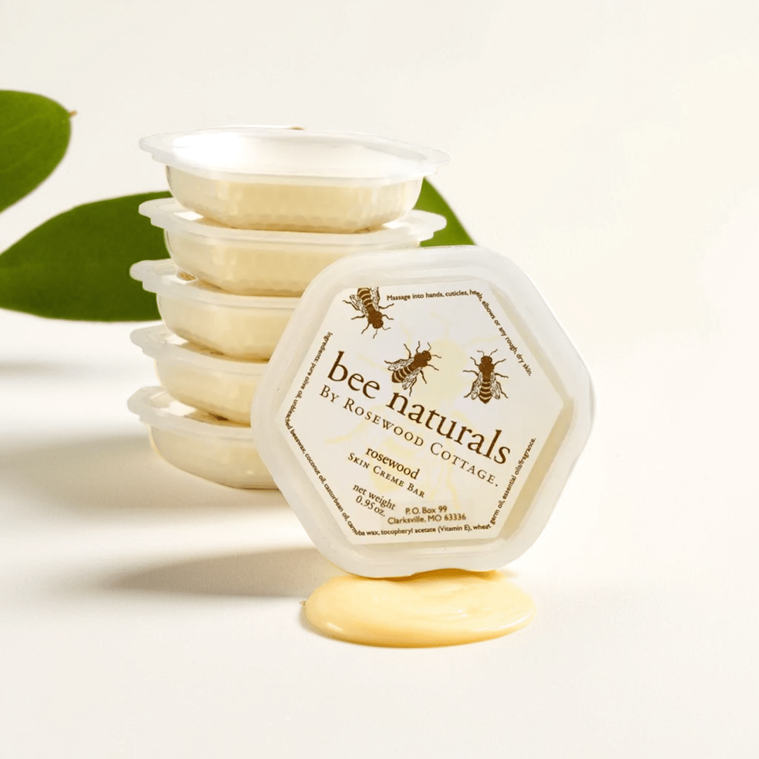 Bee Naturals Skin Crème Bar – Portable Solid Moisturizer with Coconut Oil, Beeswax & Vitamin E | 2 oz | Long - Lasting Hydration for Dry Skin - Bee Naturals