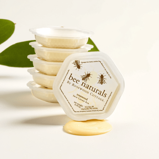 Bee Naturals Skin Crème Bar – Portable Solid Moisturizer with Coconut Oil, Beeswax & Vitamin E | 2 oz | Long - Lasting Hydration for Dry Skin - Bee Naturals