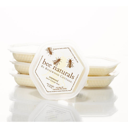 Bee Naturals Skin Crème Bar – Portable Solid Moisturizer with Coconut Oil, Beeswax & Vitamin E | 2 oz | Long - Lasting Hydration for Dry Skin - Bee Naturals