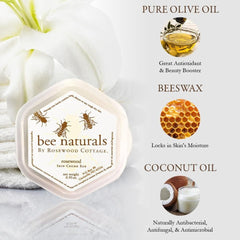 Bee Naturals Skin Crème Bar – Portable Solid Moisturizer with Coconut Oil, Beeswax & Vitamin E | 2 oz | Long - Lasting Hydration for Dry Skin - Bee Naturals