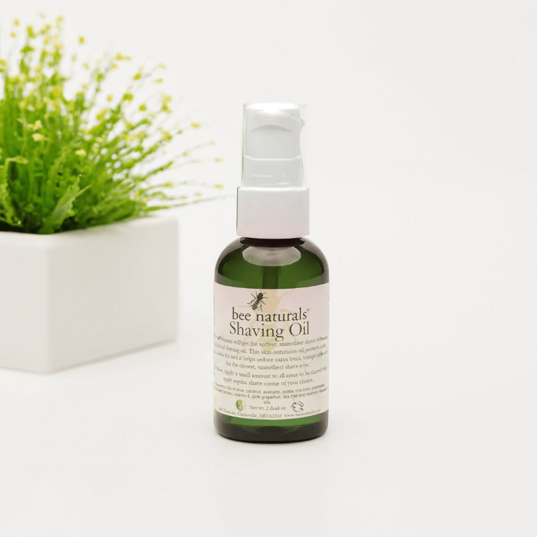 BN For Men Shaving Oil – Ultra - Rich Conditioning Shave Oil with Jojoba, Vitamin E, and Olive Oil for Smooth, Protected, Irritation - Free Shaving – Travel Size 2 fl oz - Bee Naturals