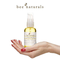 Cleansing Oil Makeup Remover – Gentle & Nourishing Cleanser for Normal and Oily Skin with Castor, Rice Bran & Olive Oils, 2 fl oz - Bee Naturals