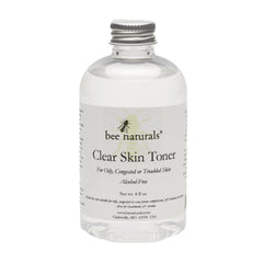 Clear Skin Toner – Alcohol - Free Toner with Natural Glycolic & Salicylic Acids, Tea Tree Oil & Rose Distillate for Oily, Acne - Prone Skin - Bee Naturals