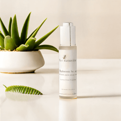 Hyaluronic Serum with Peptides & Ceramides – Multi - Layer Hydration & Anti - Aging Serum for Radiant Skin, Ideal for Post - Peel Recovery, 1 oz - Bee Naturals