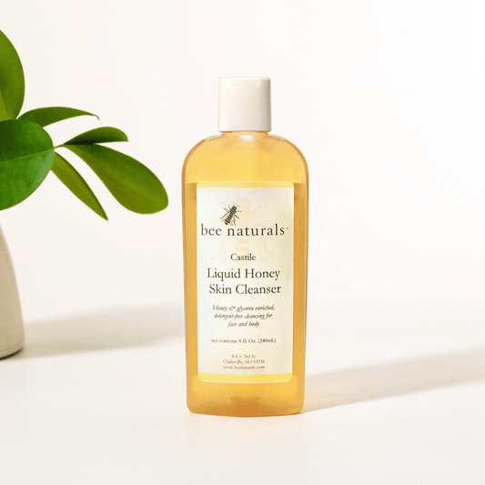 Liquid Honey Skin Cleanser – Gentle Castile Soap with Honey, Deep Hydration & Antioxidants for Radiant Skin, Suitable for All Skin Types, 16 fl oz - Bee Naturals
