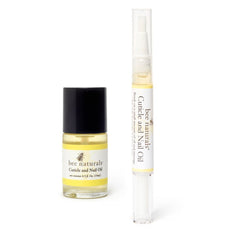 Nail & Cuticle Oil Kit – Nourishing Nail Strengthener with Vitamin E, Olive & Avocado Oils – Lavender Lemon & Tea Tree Aromatherapy – Easy Pen Applicator for Healthy, Revitalized Nails - Bee Naturals