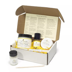 Natural Nail Care Kit - Natural & Non - Toxic Nail and Cuticle Care Set with Vitamin E - Softens & Protects - Ideal Gift for Repairing Cuticles and Nails - Bee Naturals
