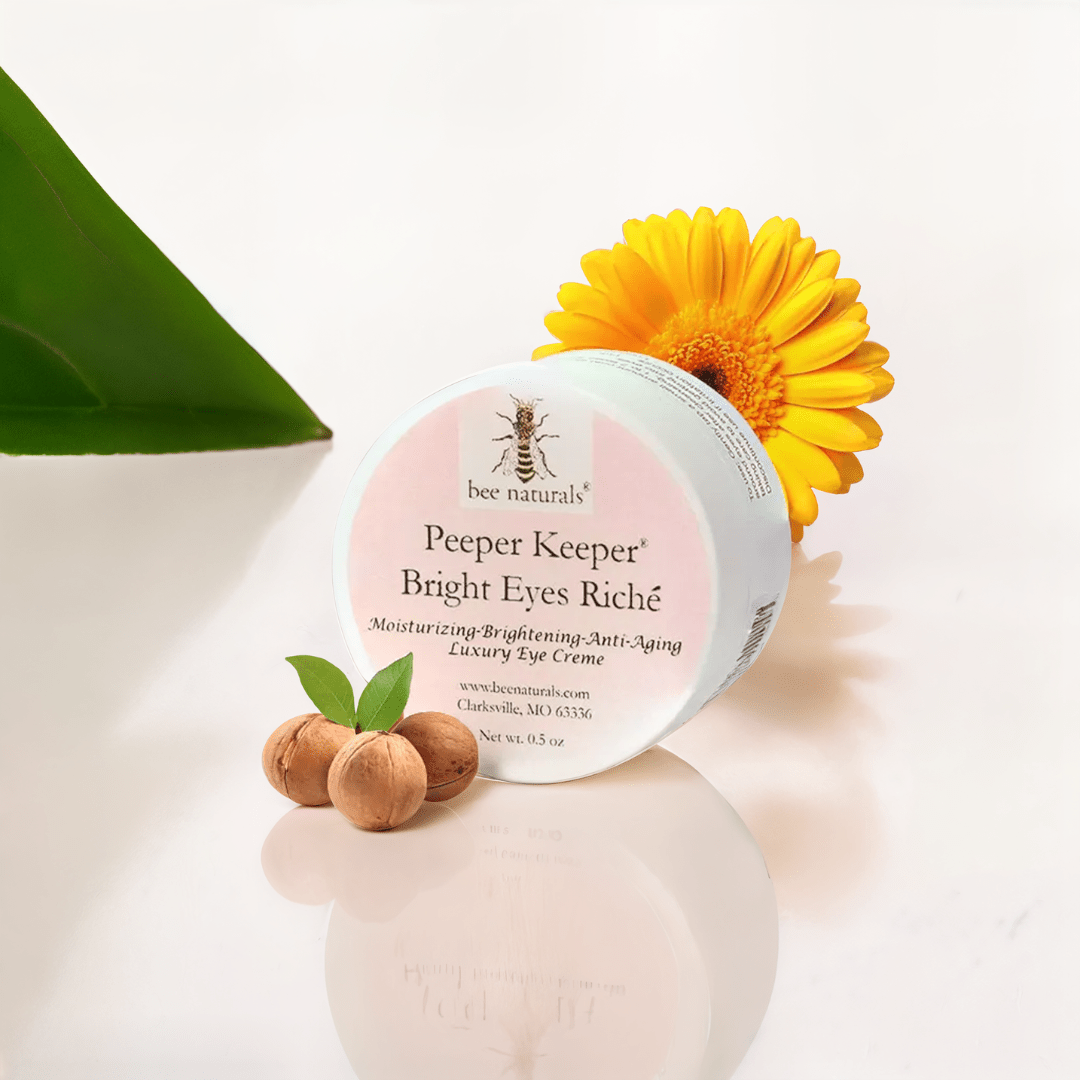 Peeper Keeper Bright Eyes Richè Luxury Eye Crème – Lightweight Moisturizer for Fine Lines, Puffiness, and Anti - Aging Prevention, Fragrance - Free, 8 oz - Bee Naturals
