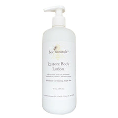 Restore Body Lotion – Hydrating & Anti - Aging Solution for Fragile, Mature Skin | Bakuchiol, Lactic Acid, Niacinamide & Hyaluronic Acid | 16 fl oz - Bee Naturals