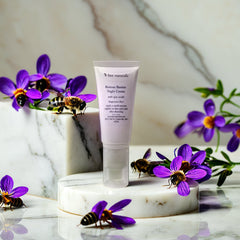 Restore Night Crème with Zinc Oxide - Barrier Support & Hydration, Dermatologist - Recommended Non - Comedogenic Formula, Ideal for Face Basting, All Skin Types, Fragrance - Free, 1.5 Oz - Bee Naturals