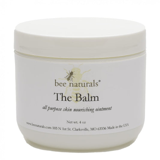 The Balm - All - Purpose Skin Balm | Deep Hydration & Relief for Dry Skin, Psoriasis, & Eczema | Beeswax, Shea Butter & Essential Oils | 4 oz - Bee Naturals