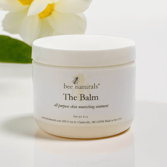 The Balm - All - Purpose Skin Balm | Deep Hydration & Relief for Dry Skin, Psoriasis, & Eczema | Beeswax, Shea Butter & Essential Oils | 4 oz - Bee Naturals