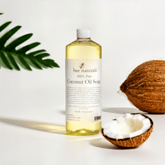 100% Pure Coconut Oil Soap – Luxurious Natural Skin Care, Moisturizing, Gentle Cleansing, Eco - Friendly, and Chemical - Free for All Skin Types - Bee Naturals