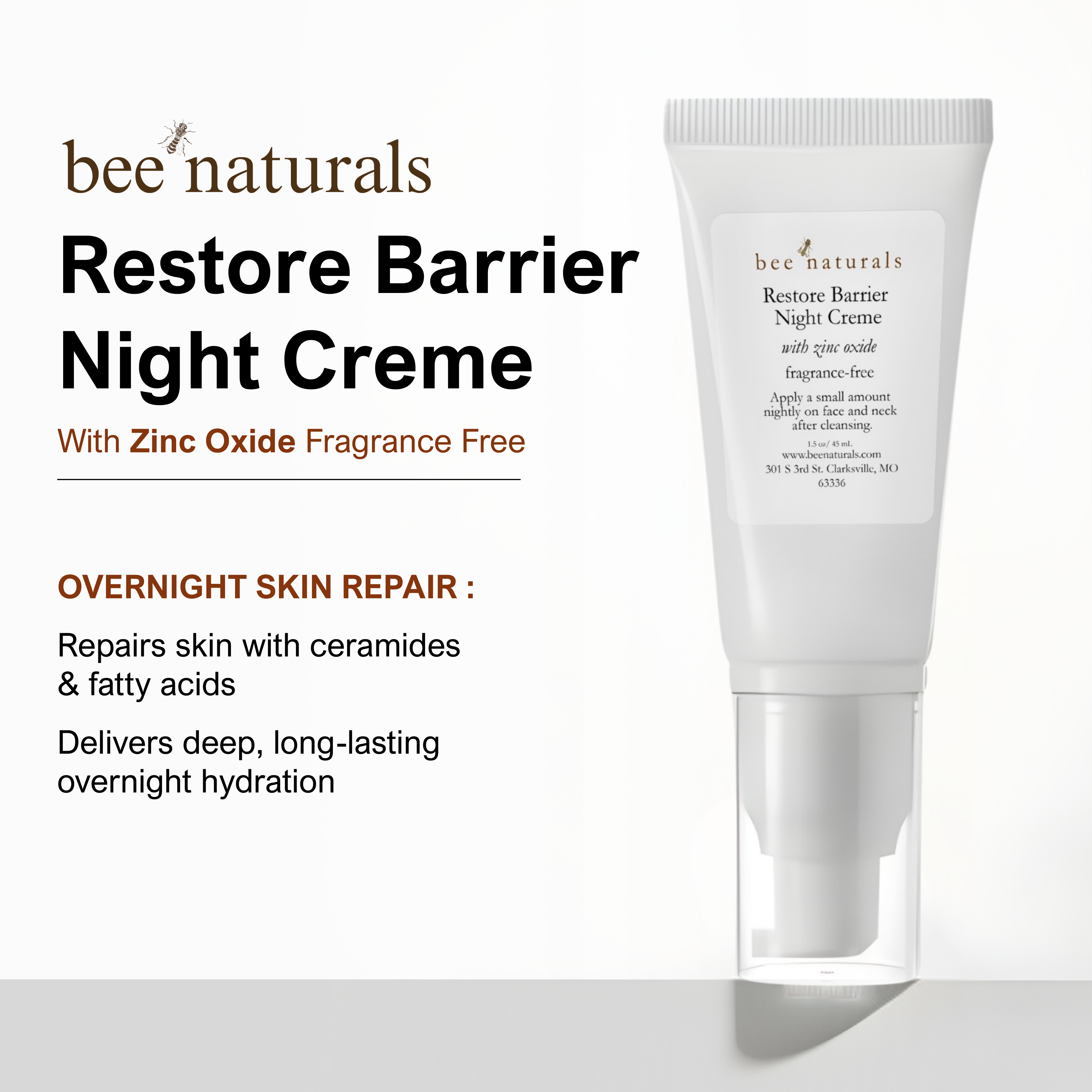 Restore Barrier Night Crème with Zinc Oxide