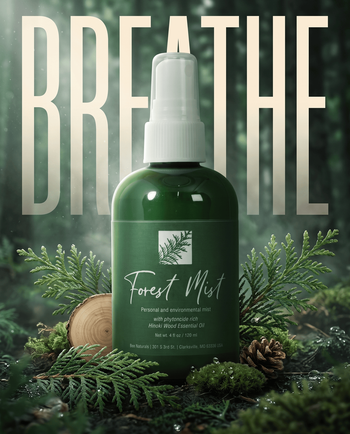Forest Mist – Therapeutic Aromatherapy Spray