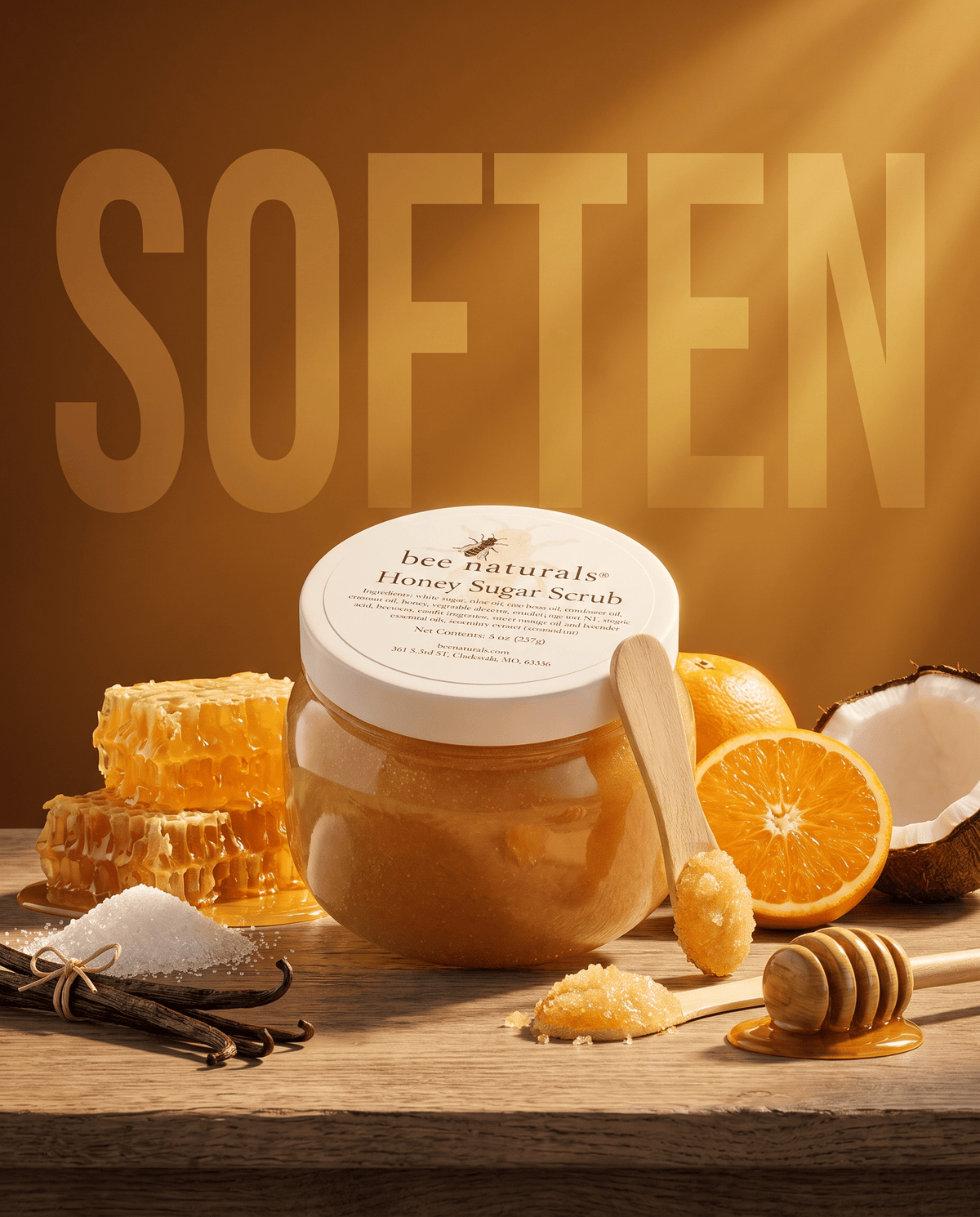 Luxurious Honey Sugar Scrub 8oz