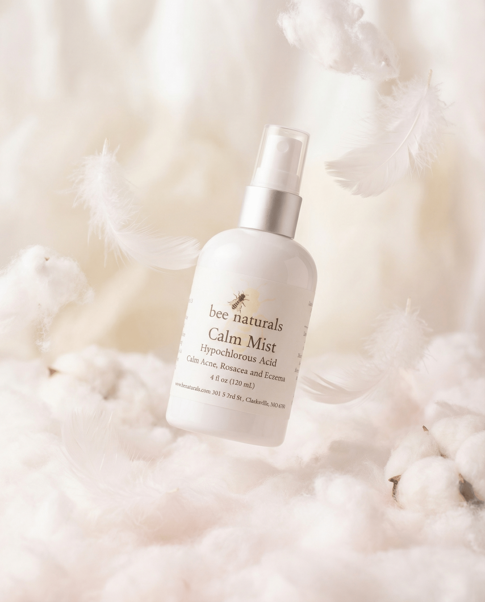 Calm Mist - Hypochlorous Acid Spray for Face | Calms Acne, Rosacea & Eczema | Sensitive Skin Facial Toner Mist | Fragrance - Free, Dermatologist Tested | 4 fl oz