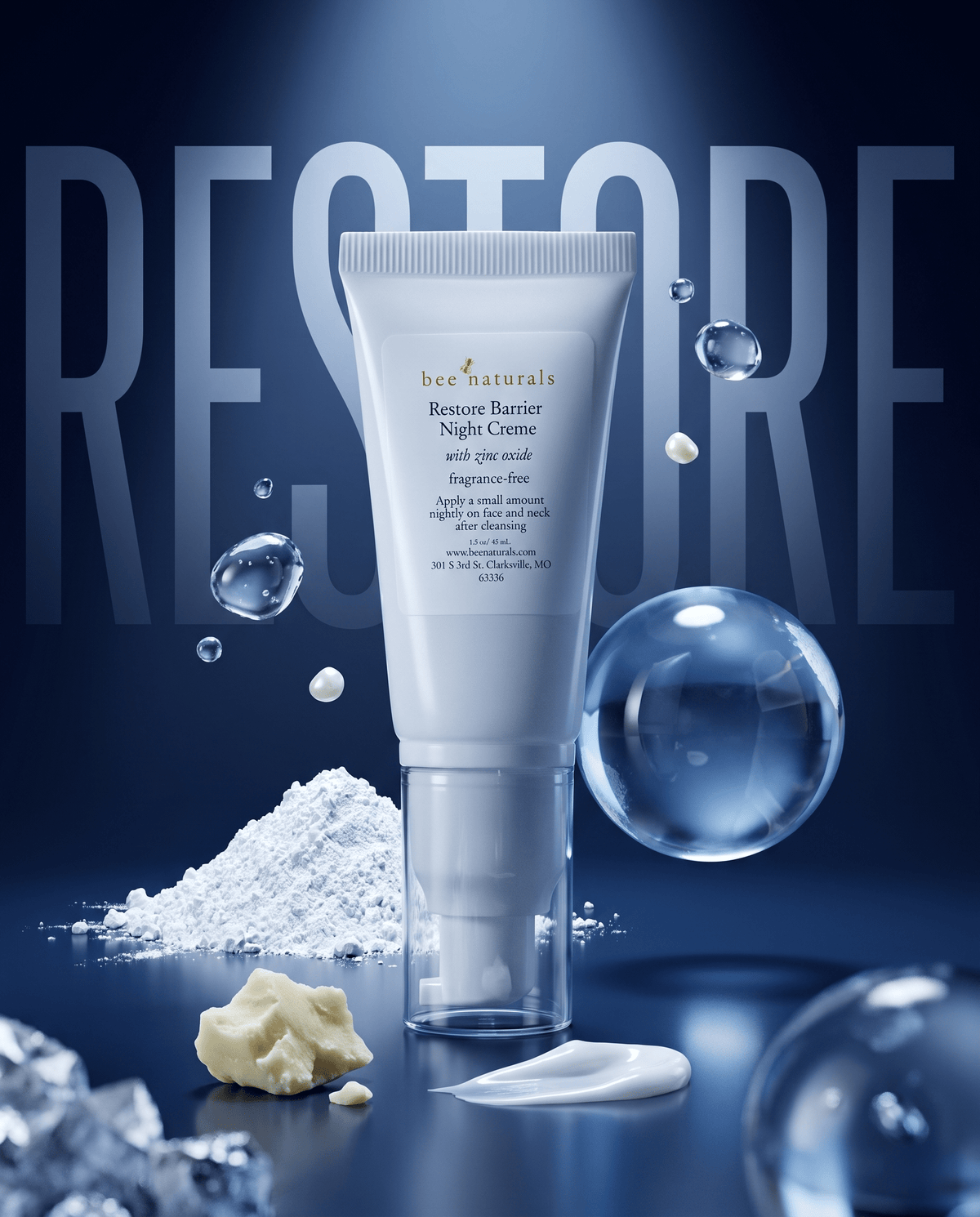 Restore Barrier Night Crème with Zinc Oxide