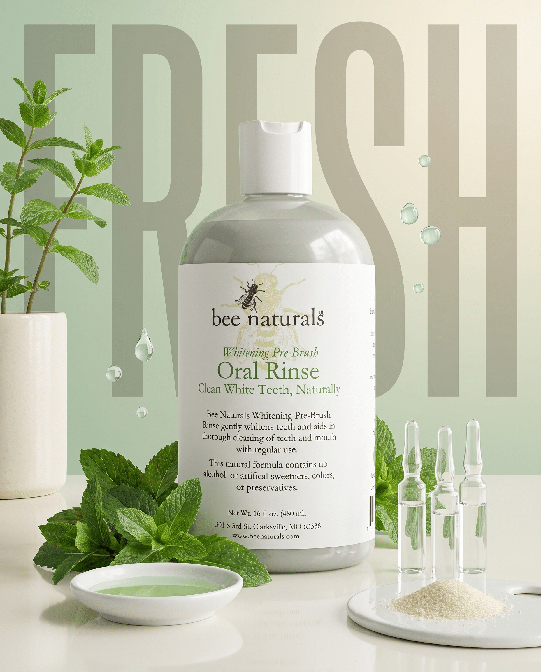 Whitening Pre-Brush Oral Rinse