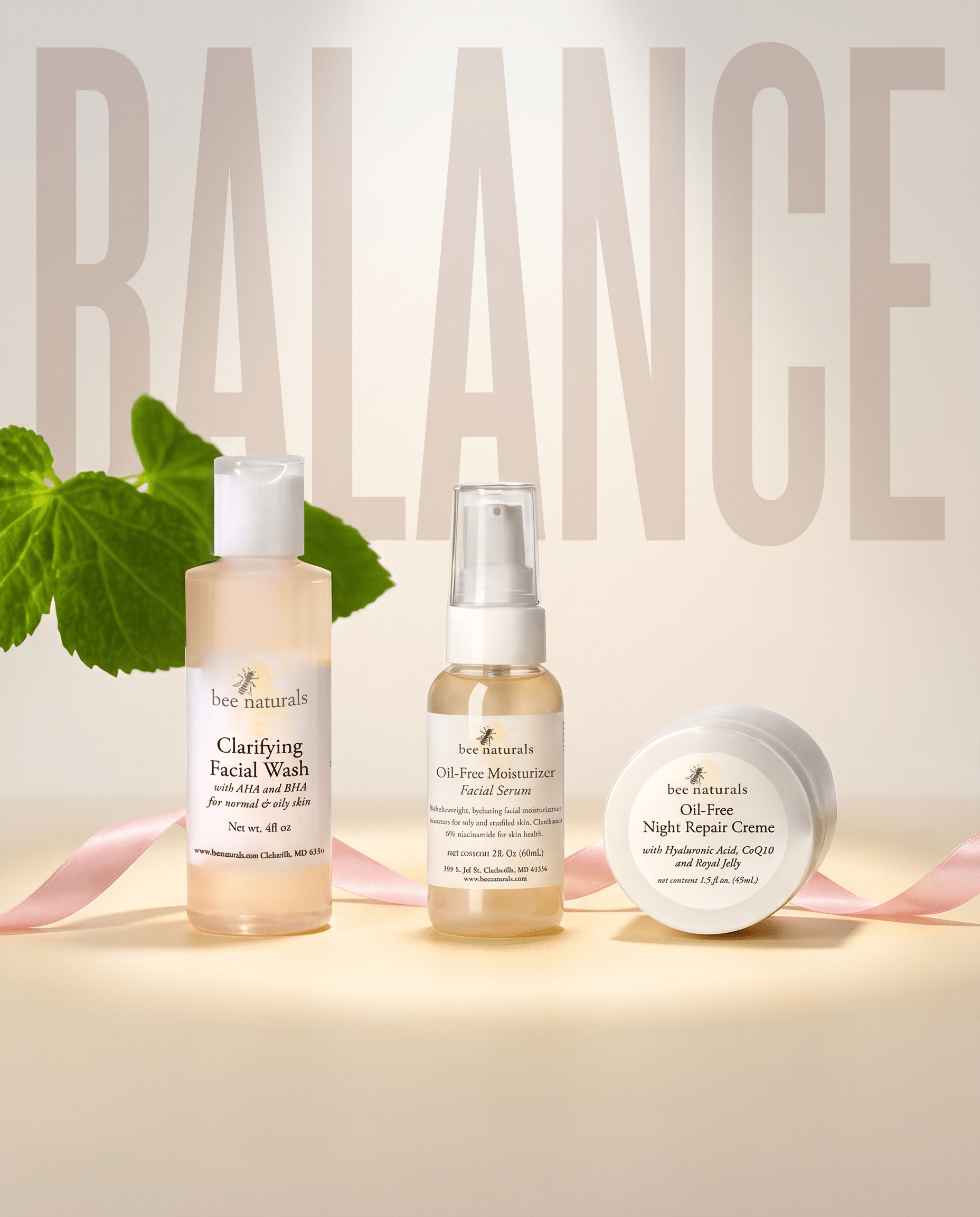 3-Step Skincare System for Oily, Congested, Acneic Skin