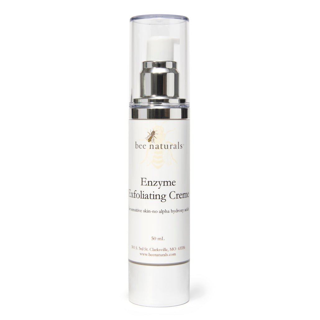Brightening Enzyme Exfoliating Crème – Gentle Bacillus Ferment Formula for All Skin Types, Smooths & Brightens Complexion with Vitamin E - Bee Naturals