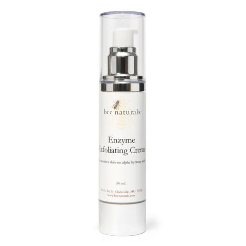 Brightening Enzyme Exfoliating Crème – Gentle Bacillus Ferment Formula for All Skin Types, Smooths & Brightens Complexion with Vitamin E - Bee Naturals