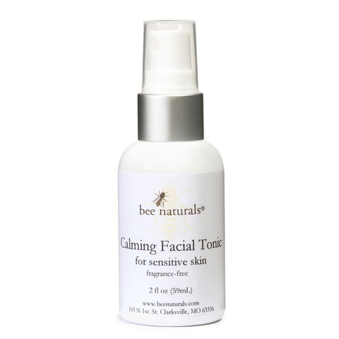Calming Facial Tonic – Alcohol & Fragrance - Free Hydrating Mist with Feverfew, Aloe, Honey & Glycerin for Sensitive Skin & Rosacea, 4 fl oz - Bee Naturals