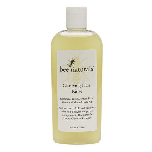 Clarifying Hair Rinse – Removes Mineral Buildup, Restores pH, Adds Shine, Enriched with Honey, Glycerin & Pro Vitamin B5, 8 oz - Bee Naturals