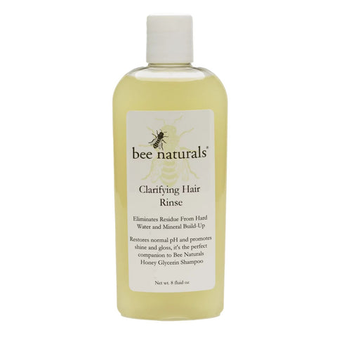 Clarifying Hair Rinse – Removes Mineral Buildup, Restores pH, Adds Shine, Enriched with Honey, Glycerin & Pro Vitamin B5, 8 oz - Bee Naturals