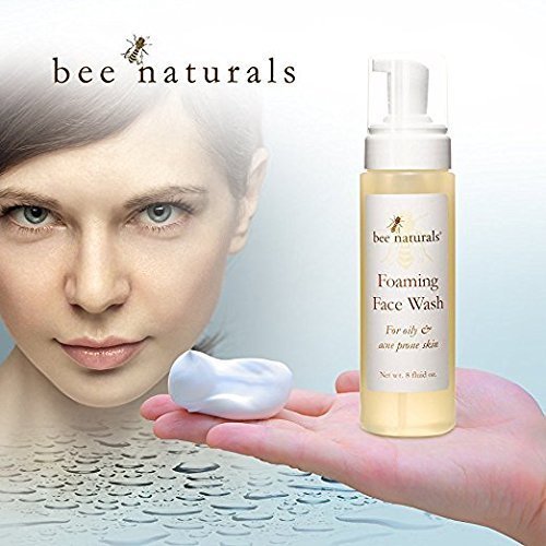 Foaming Face Wash Best for Oily Skin – Gentle, Oil - Free Cleanser with Tea Tree, Lavender & Feverfew Extract for Soothing, Hydrating, & Acne - Prone Skin - Bee Naturals