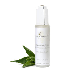 Hyaluronic Serum with Peptides & Ceramides – Multi - Layer Hydration & Anti - Aging Serum for Radiant Skin, Ideal for Post - Peel Recovery, 1 oz - Bee Naturals