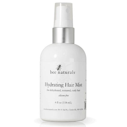 Hydrating Hair Mist – Lightweight Leave - In Conditioner with Panthenol B5, Honey & Castor Oil for Dry, Curly, and Textured Hair, 4 fl oz - Bee Naturals