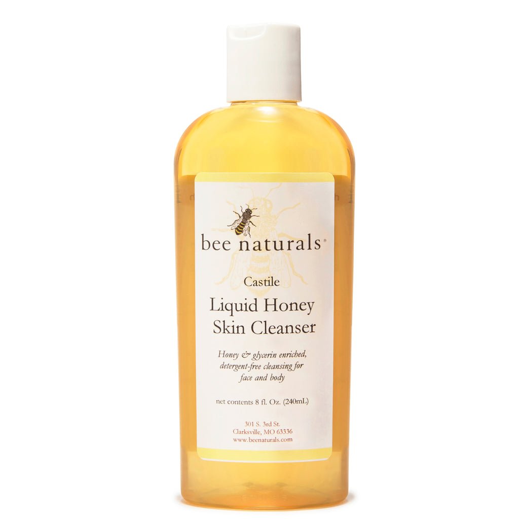 Liquid Honey Skin Cleanser – Gentle Castile Soap with Honey, Deep Hydration & Antioxidants for Radiant Skin, Suitable for All Skin Types, 16 fl oz - Bee Naturals