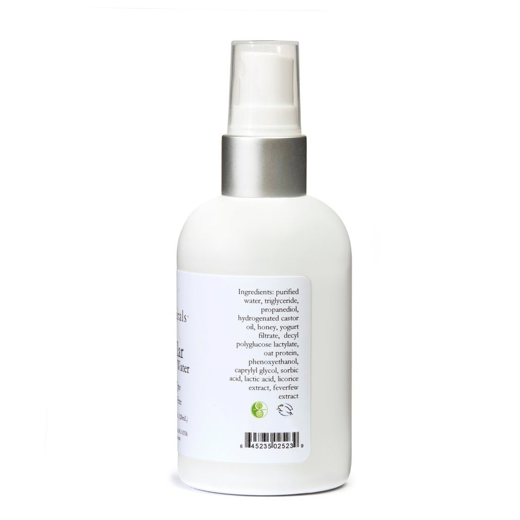 Micellar Cleansing Water – Hydrating, Non - Drying Cleanser with Licorice Root & Feverfew for Sensitive & Dry Skin, 4 fl oz - Bee Naturals