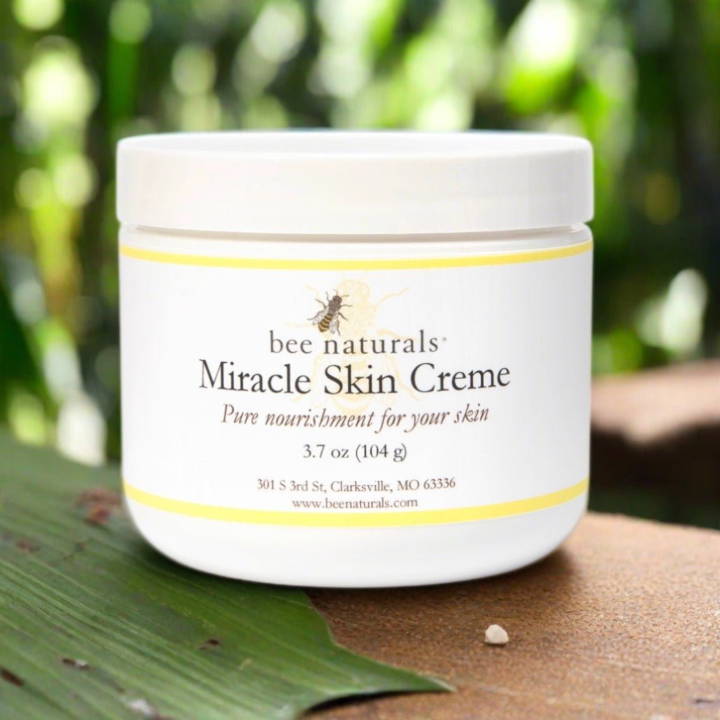 Miracle Skin Creme - All - Natural Hydrating Cream for Full body - Pure Nourishment with Olive Oil, Beeswax & Coconut Oil - Loved globally for Versatility & Trusted by Generations (4 oz) - Bee Naturals