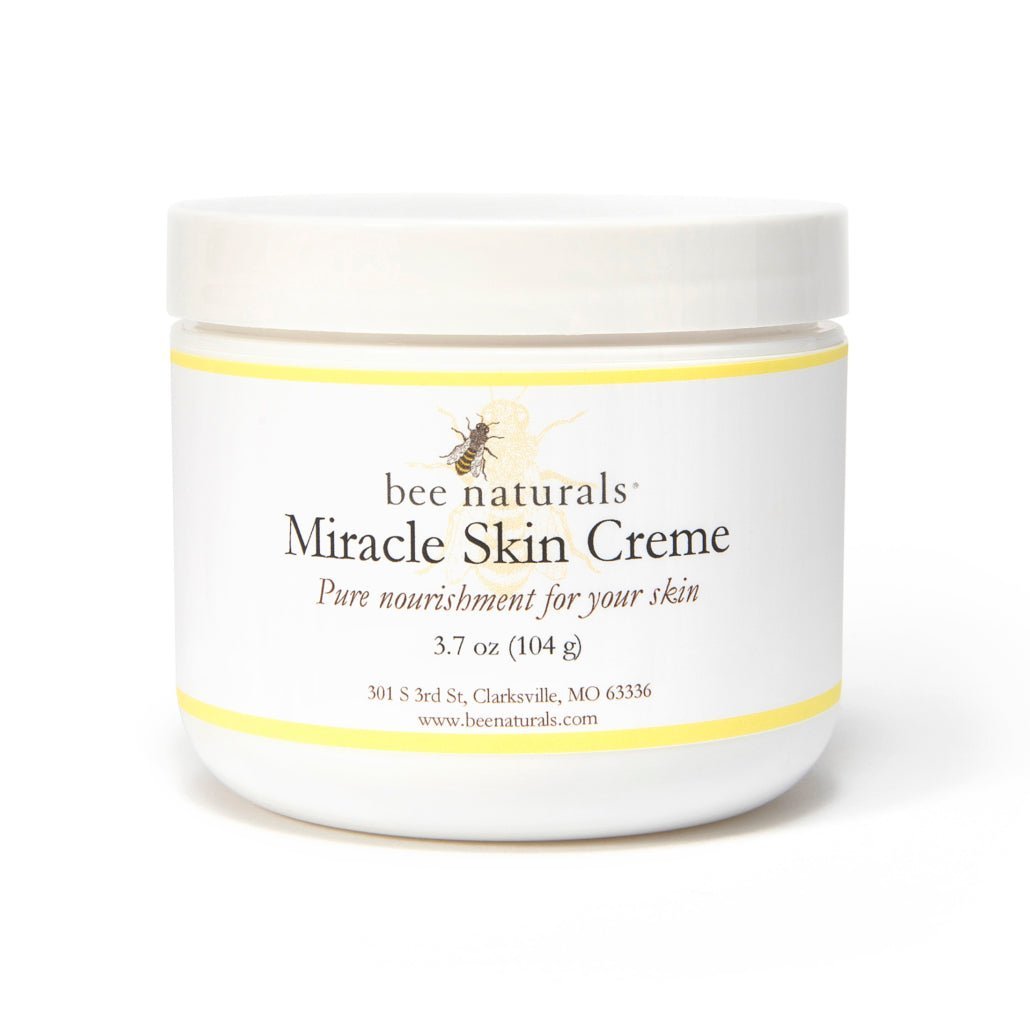 Miracle Skin Creme - All - Natural Hydrating Cream for Full body - Pure Nourishment with Olive Oil, Beeswax & Coconut Oil - Loved globally for Versatility & Trusted by Generations (4 oz) - Bee Naturals