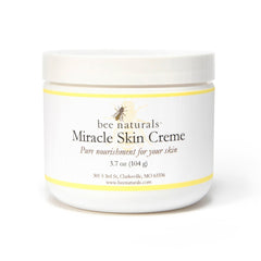 Miracle Skin Creme - All - Natural Hydrating Cream for Full body - Pure Nourishment with Olive Oil, Beeswax & Coconut Oil - Loved globally for Versatility & Trusted by Generations (4 oz) - Bee Naturals