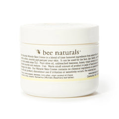 Miracle Skin Creme - All - Natural Hydrating Cream for Full body - Pure Nourishment with Olive Oil, Beeswax & Coconut Oil - Loved globally for Versatility & Trusted by Generations (4 oz) - Bee Naturals