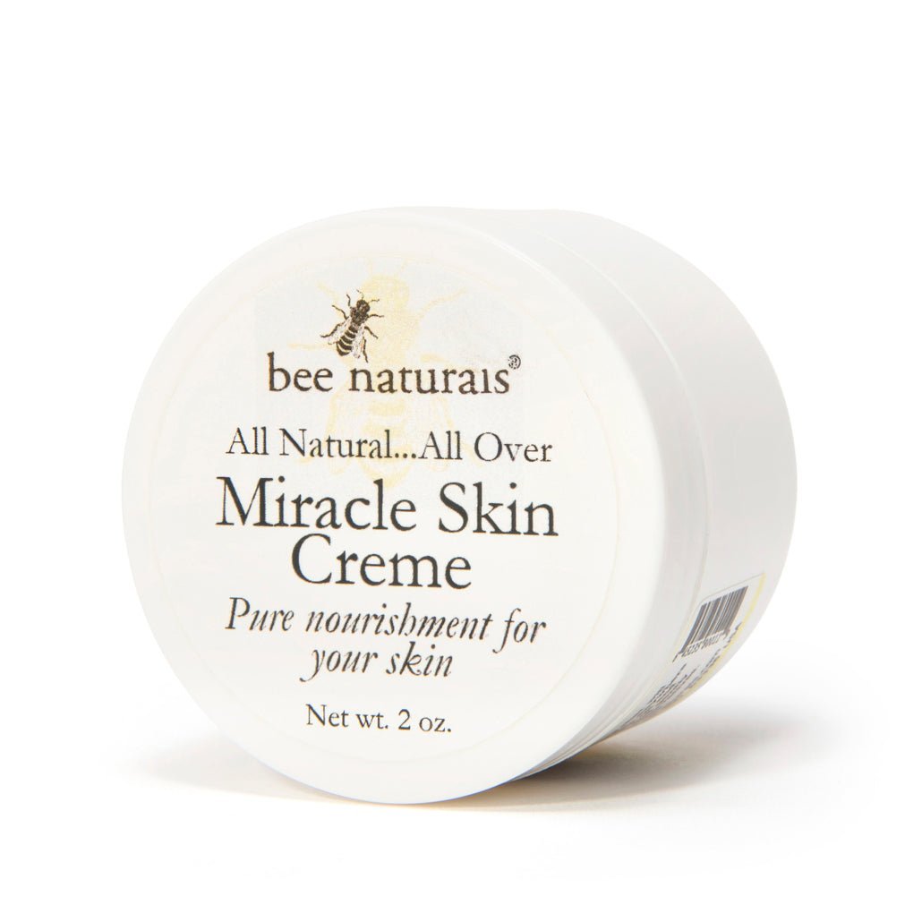 Miracle Skin Creme - All - Natural Hydrating Cream for Full body - Pure Nourishment with Olive Oil, Beeswax & Coconut Oil - Loved globally for Versatility & Trusted by Generations (4 oz) - Bee Naturals