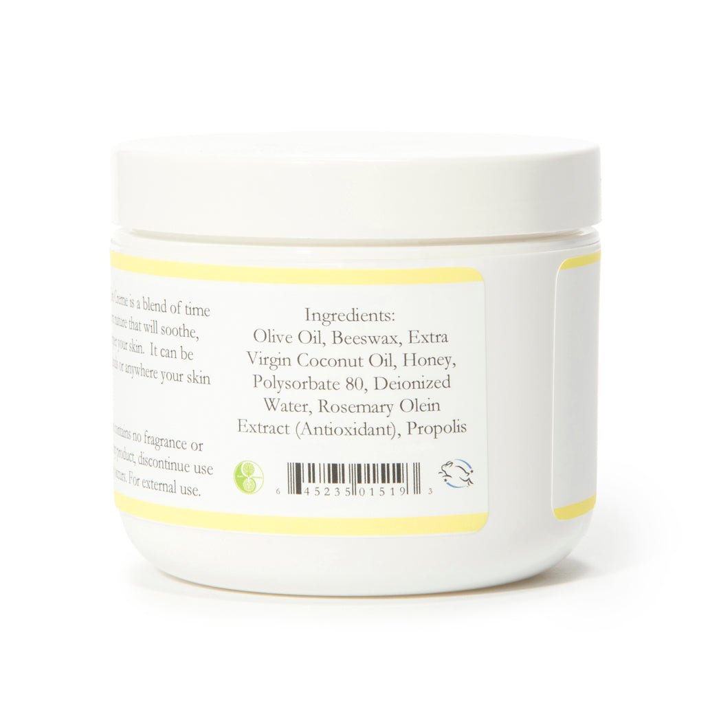 Miracle Skin Creme - All - Natural Hydrating Cream for Full body - Pure Nourishment with Olive Oil, Beeswax & Coconut Oil - Loved globally for Versatility & Trusted by Generations (4 oz) - Bee Naturals