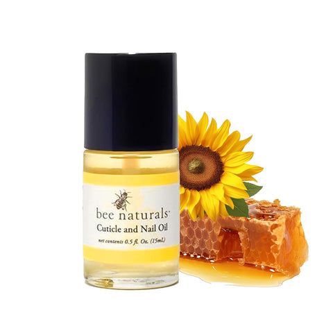 Nail & Cuticle Oil 0.5 oz - Heals Cracked Nails & Rigid Cuticles. Deep moisture for nails and cuticles. Contains rich avocado and castor oils. Massage into nails and cuticles. - Bee Naturals