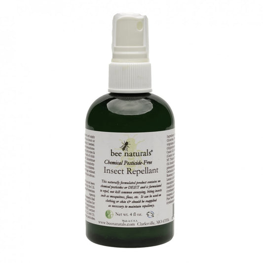 Pesticide - Free Natural Insect Repellant – DEET - Free Formula with Essential Oils, Repels Mosquitos & Fleas, Skin & Clothing Safe, Pleasant Scent, 4 fl oz Product Description: Protect yourself from pesky, biting insects with our Pesticide - Fr - Bee Naturals