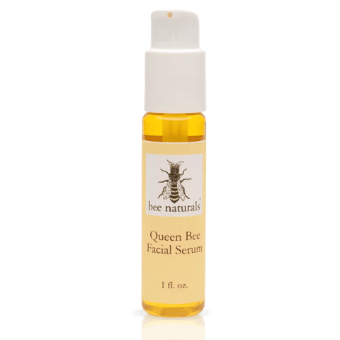 Queen Bee Facial Serum - Antioxidant - Rich with Organic Tamanu Oil, Beta Carotene & Rose Absolute, Anti - Aging & Hydrating for Dry, Damaged Skin - Vitamin C & E, Pure Essential Oils, 1 fl oz - Bee Naturals