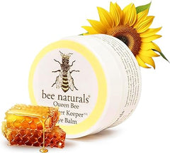 Queen Bee Peeper Keeper Eye Balm – Luxurious 100% Natural Hydration for Delicate Eye Area, Anti - Aging Formula, Prevents Wrinkles & Puffiness, Travel - Friendly Balm - Bee Naturals
