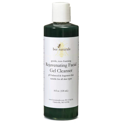 Rejuvenating Gel Cleanser with Fruit Acids | pH - Balanced, Non - Foaming & Fragrance - Free | 4 fl oz - Bee Naturals