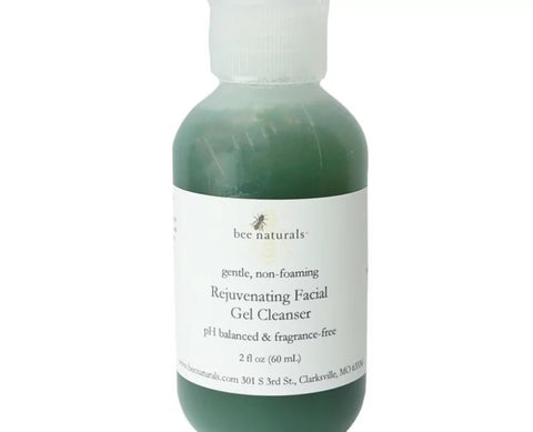 Rejuvenating Gel Cleanser with Fruit Acids | pH - Balanced, Non - Foaming & Fragrance - Free | 4 fl oz - Bee Naturals