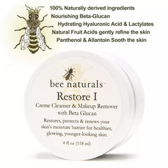 Restore Skin Care System – 3 - Step Complete Solution for Hydration, Anti - Aging & Radiant Skin | 45 Premium Ingredients | 2.5 fl oz (74mL) - Bee Naturals